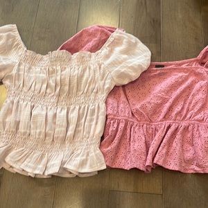 pink preppy top bundle